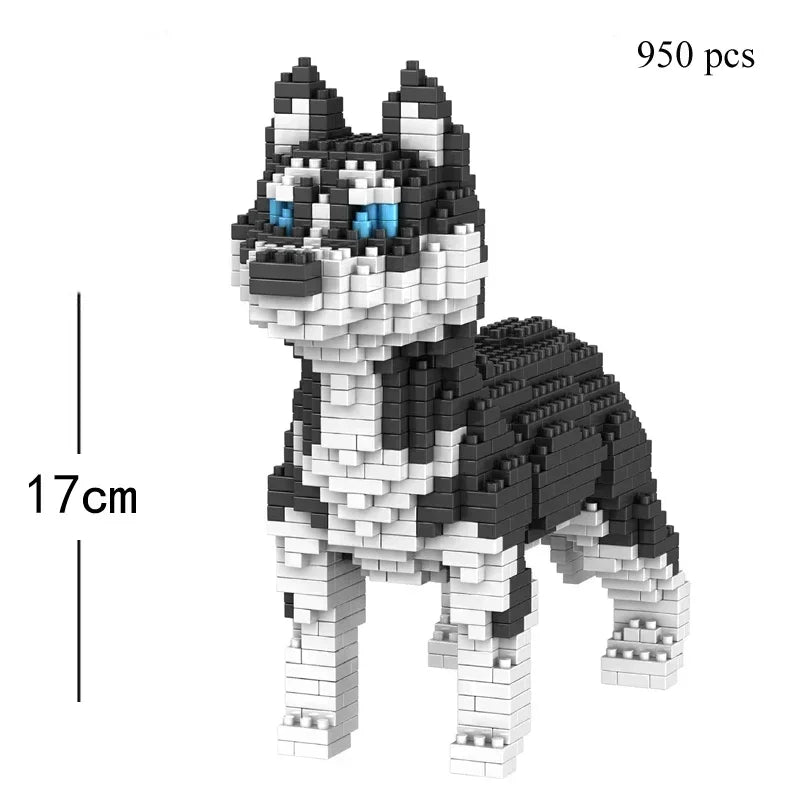 KNEW BUILT Dachshund Dogs Model Micro Mini Building Blocks: