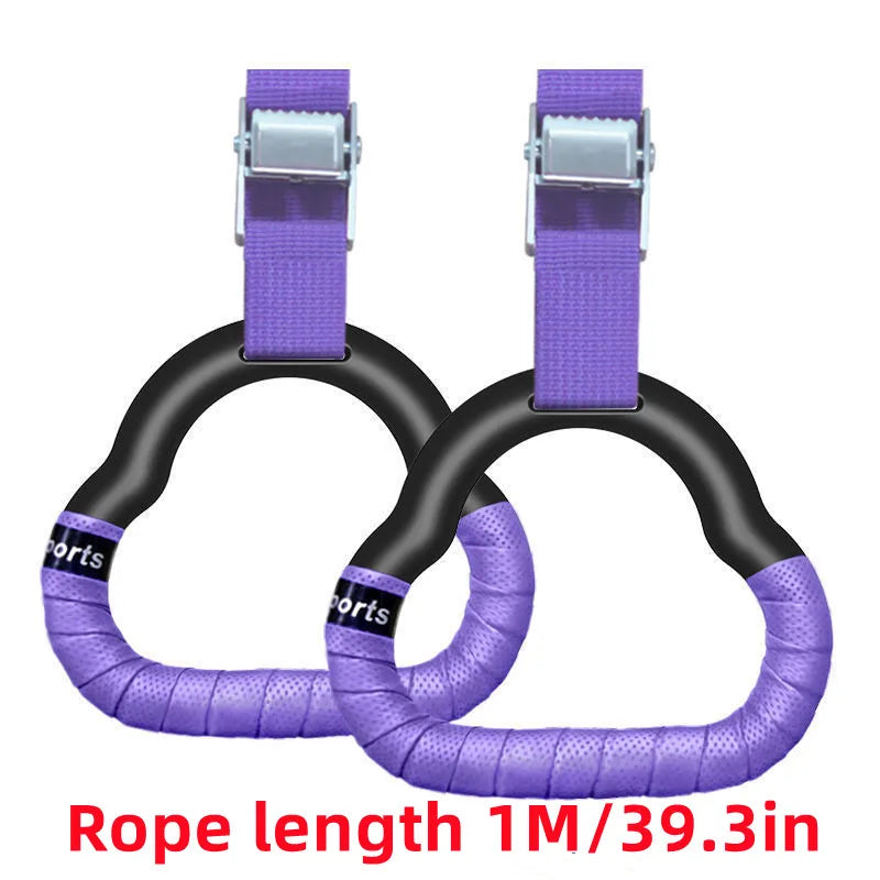 Rings Toys Gymnastics Rings Children's Sports Toys Anti-Slip Straps Adjustable