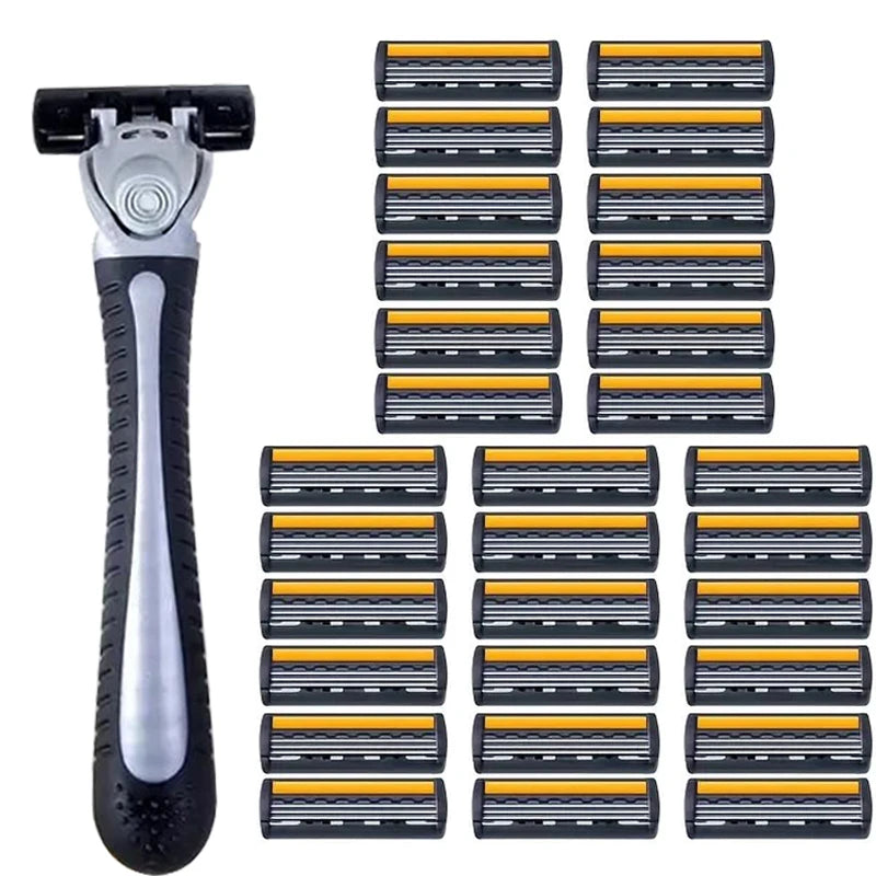 Premium Stainless Steel Safety Razor with Replaceable Blades - Smooth and Comfortable Shave for Men and Women