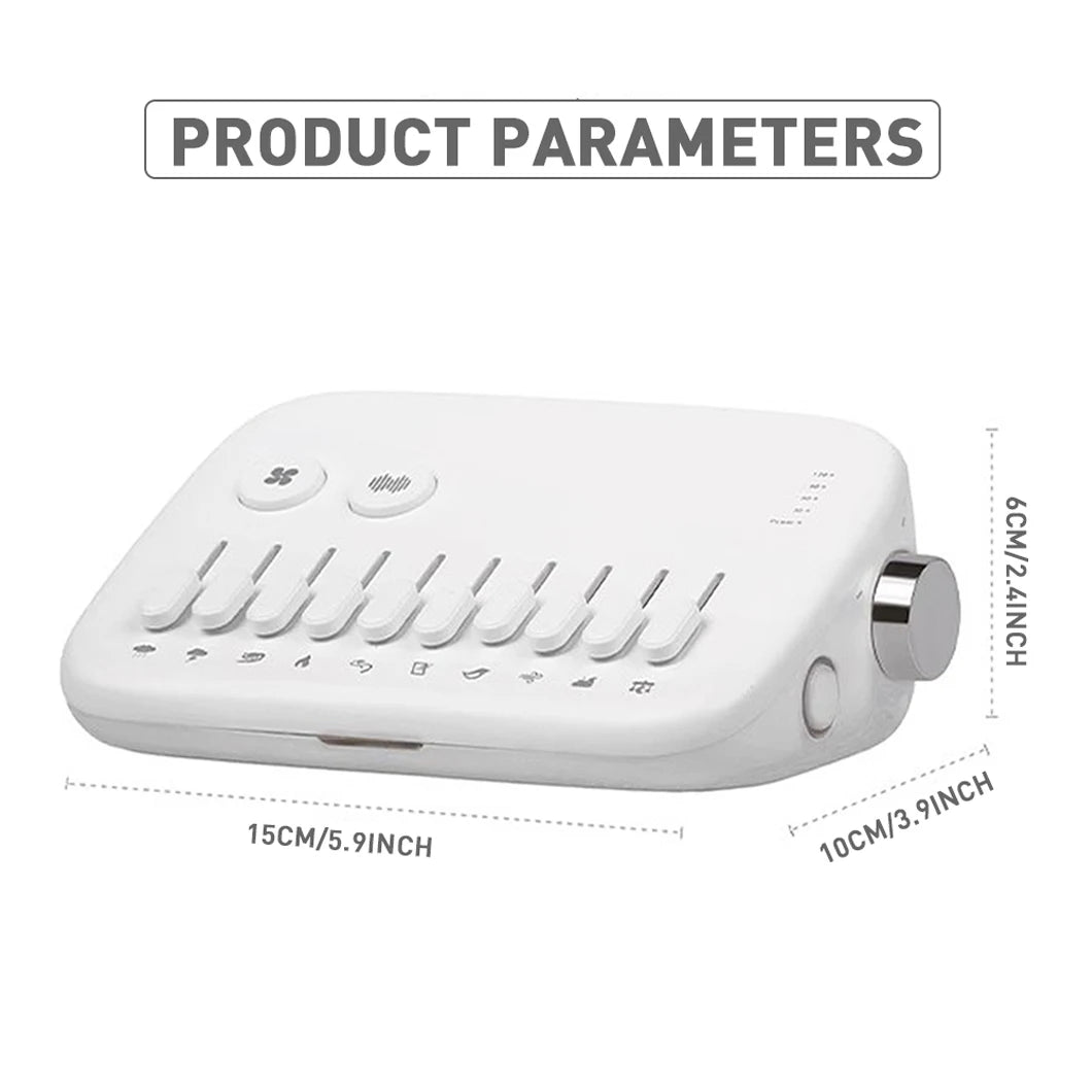 1pc Mini Sleep Sound Machine 10 Soothing Nature Sounds Portable Mini Sleep Sound Machine, Noise Cancelling