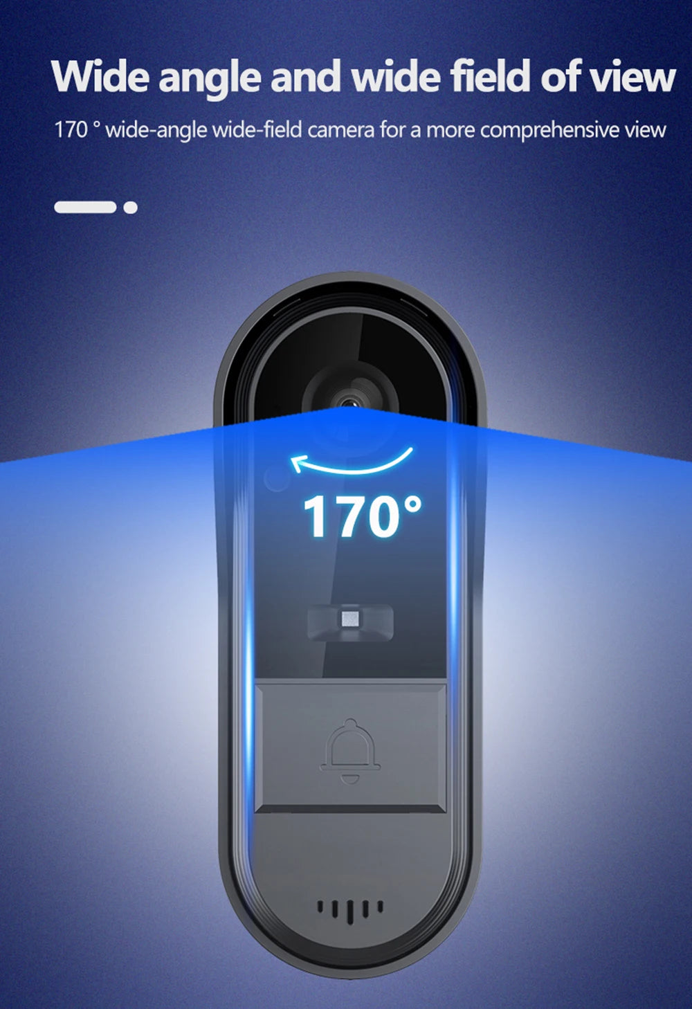 Tuya WiFi Wireless Video Doorbell Camera HD Video Intercom Smart Home Security Protection Night Vision