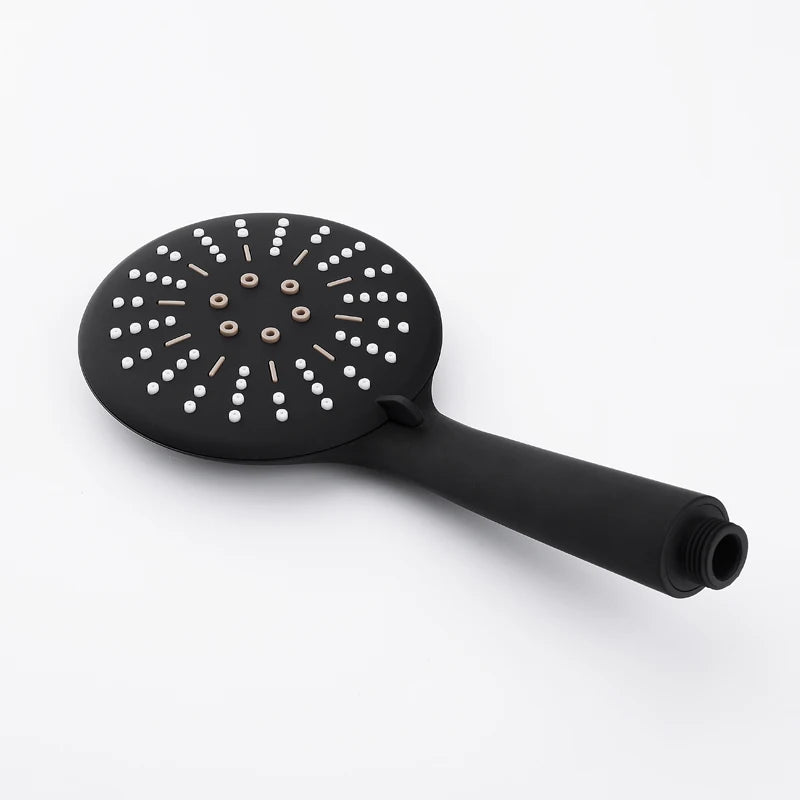 Free Shipping 3 Function Matte Black Hand Held Shower Head Wall Mounted Shower Set With Hose and Shower Holder