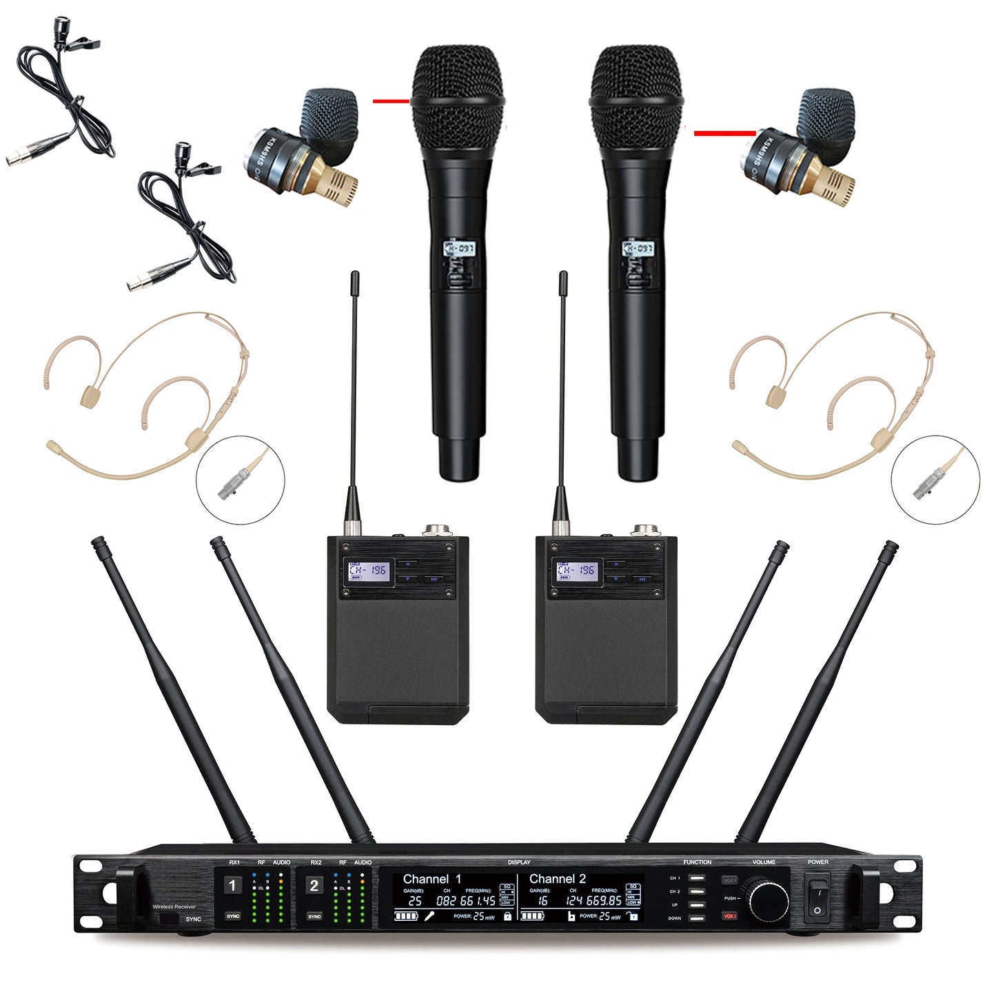 Leicozic AD4D/KSM9 900/500/600Mhz Stage Microphone Wireless System Condensor Microfone Hand Mic Lavalier Microfono UHF Microfon