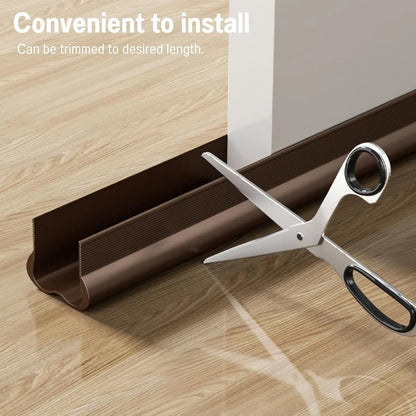 1 Pcs Door Draft Stopper, 93cm Long PVC with Double Chambers, Soundproof & Weather Seal for Gaps 0.2-1.5cm, 4 Colors