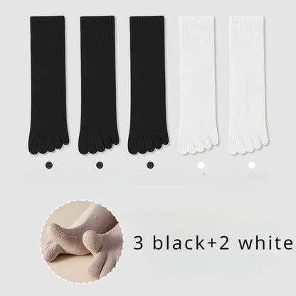 5 Pairs Toe Socks Men High Quality Cotton Five Finger Socks Thin Summer Sports Socks with Separate Finger