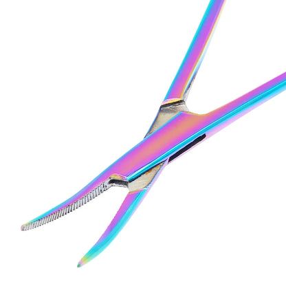 12.5cm New Animals Straight Curved Trauma Shears  Hemostat Forceps