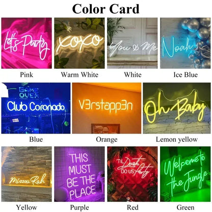 Custom Neon Sign Led Name Light for Kids Name Custom Signs Teenage Gift Led Neon Sign for Wall Decor Bedroom Decor Personalized