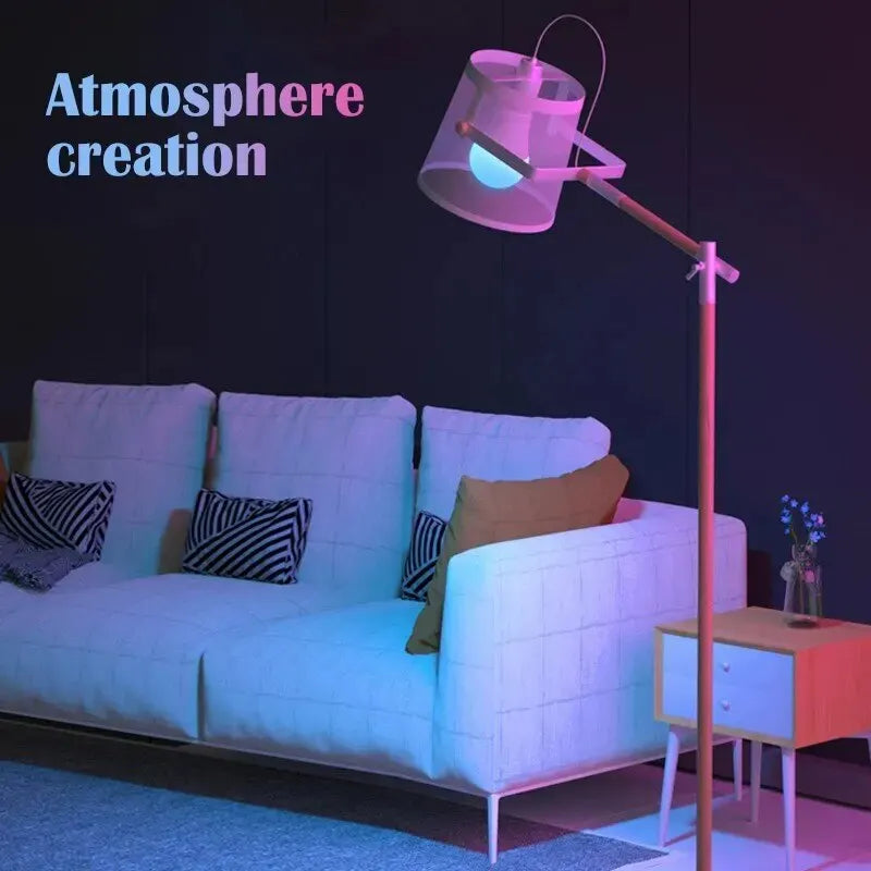 16 Colors RGB Bulb LED Multicolor Bulb E27 220V Household Lighting Dimmable 24 Key Remote Control Smart Lamp