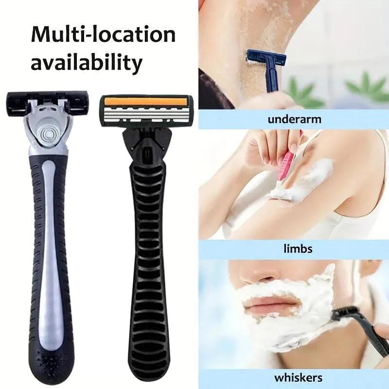 Premium Stainless Steel Safety Razor with Replaceable Blades - Smooth and Comfortable Shave for Men and Women