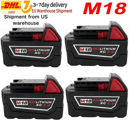 Professional Style
Fast Shipping from the USA
Power your tools with this premium 18V 6.0Ah lithium-ion replacement battery compatible with Milwaukee M18 cordless power tools. Designed for long-lasting performance, stable powe