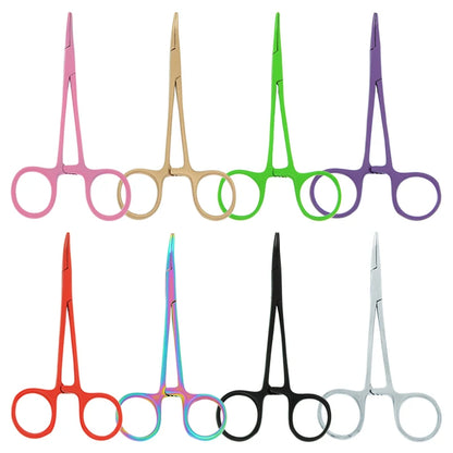 12.5cm New Animals Straight Curved Trauma Shears  Hemostat Forceps