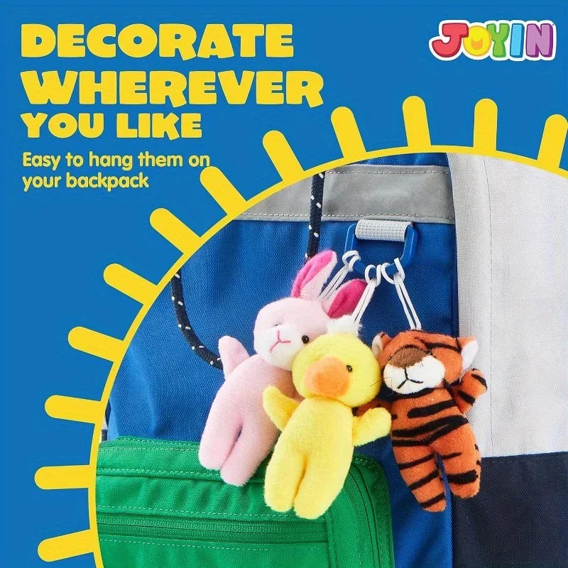 JOYFY 24 Pcs Mini Animal Plush 3 Stuffed Animal Bulk for Birthday Party Favors Presents Pinata Fillers Party Supplies