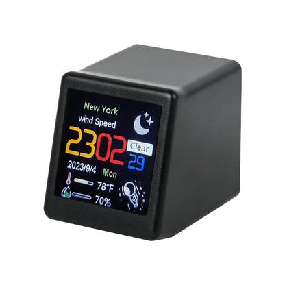 Smart weather clock electronic photo album weather station animation display WiFi networking automatic update desktop ornament