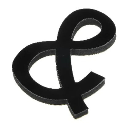10cm 26 Letters 3D Mirror Acrylic Wall Art Sticker Black Self-Adhesive