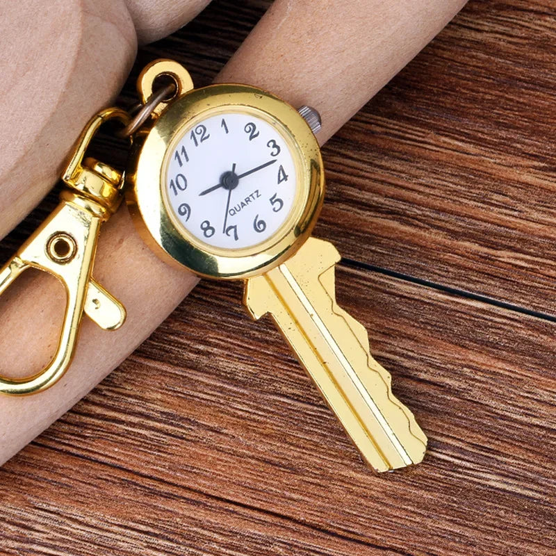 Quartz Pocket Watch Keychain Pendant Chest Watch