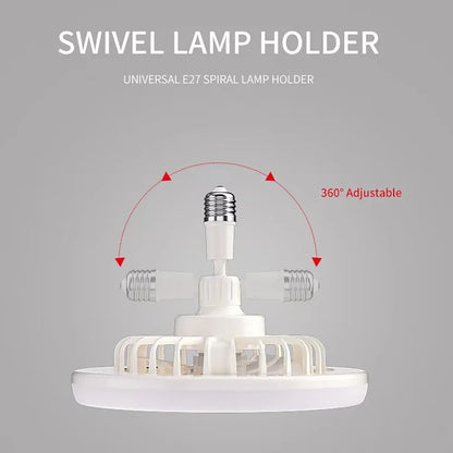 Rotatable 3in1 Ceiling Fan with Remote Control Lighting Lamp E27