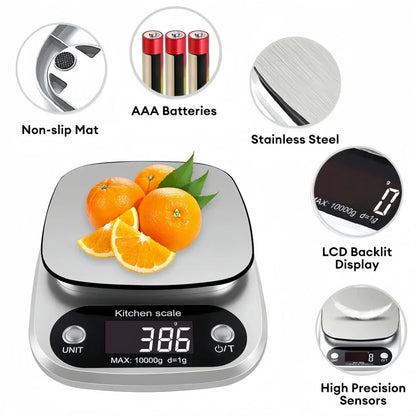 10kg/1g Digital Kitchen Scale High precision LCD Electronic Food Scale