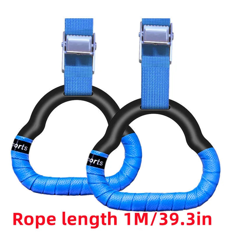 Rings Toys Gymnastics Rings Children's Sports Toys Anti-Slip Straps Adjustable