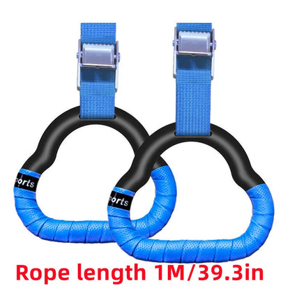 Rings Toys Gymnastics Rings Children's Sports Toys Anti-Slip Straps Adjustable