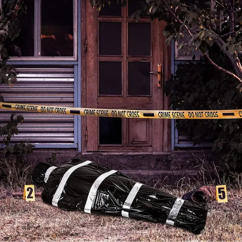 Halloween Outdoor Scary Dead Body Prop Realistic Fake Corpse Creepy Haunted House Decoration
