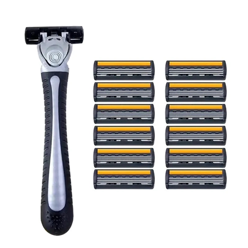 Premium Stainless Steel Safety Razor with Replaceable Blades - Smooth and Comfortable Shave for Men and Women