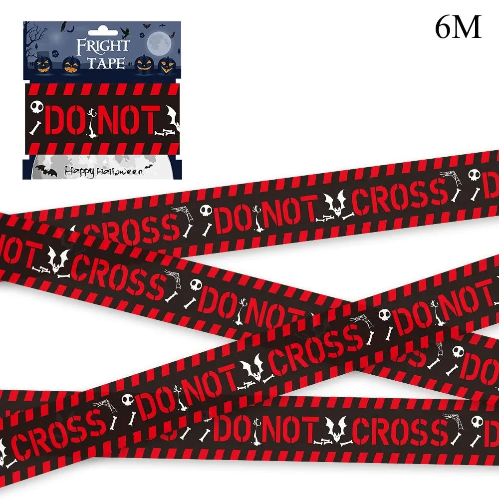 Halloween Party Decoration Warning Tape Scary Caution Tape Roll