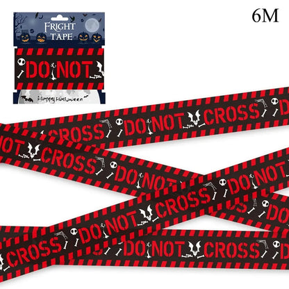 Halloween Party Decoration Warning Tape Scary Caution Tape Roll