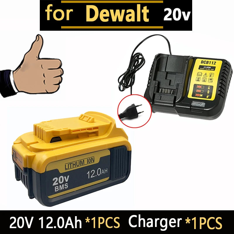 Original 20V for DeWalt battery 6Ah/12Ah   replaces  DCB200 DCF860 Dcd796 DCG406 DCF880 DCF512 DCD805