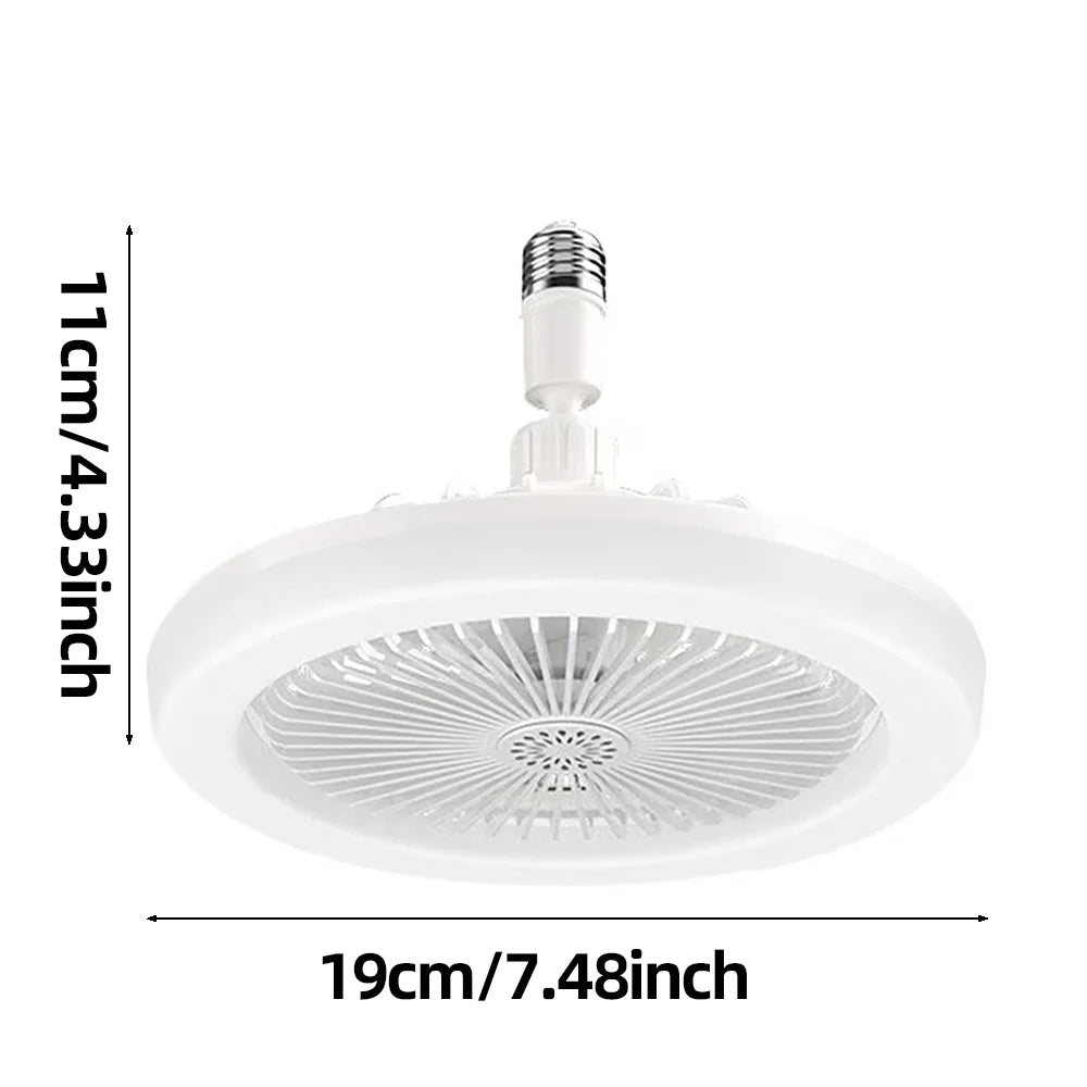 Rotatable 3in1 Ceiling Fan with Remote Control Lighting Lamp E27