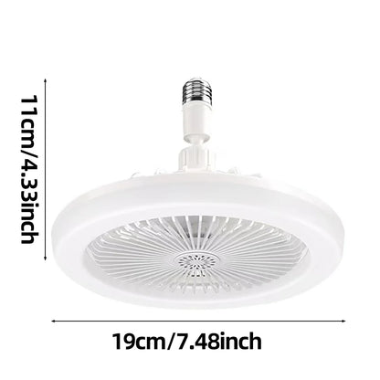 Rotatable 3in1 Ceiling Fan with Remote Control Lighting Lamp E27