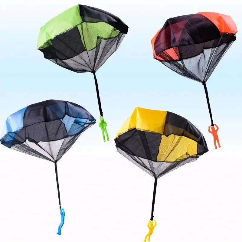 Hand Throwing Parachute Toy Outdoor Flying Parachute Men with Mini Soldier Toys Boys and Girls Children Gifts Flying Parachute
