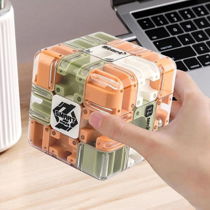 Large 3D Labyrinth Cube Puzzle, 3D Puzzles Maze Cube Ball Puzzle, Spatial AwarenBrain Training Toy or StrRelie & Logic Developme