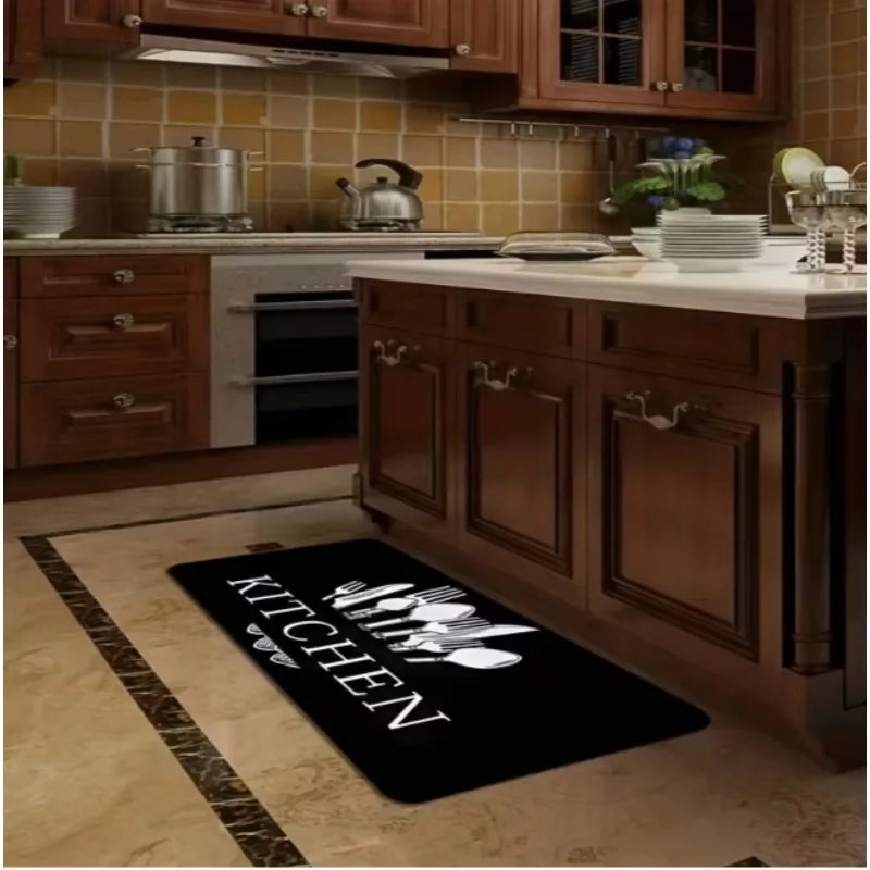 Soft Kitchen Carpet Soft Floor Mat Running Carpet Living Room Bedroom Carpet Kitchen Corridor Bathroom Washing Machine Carpet