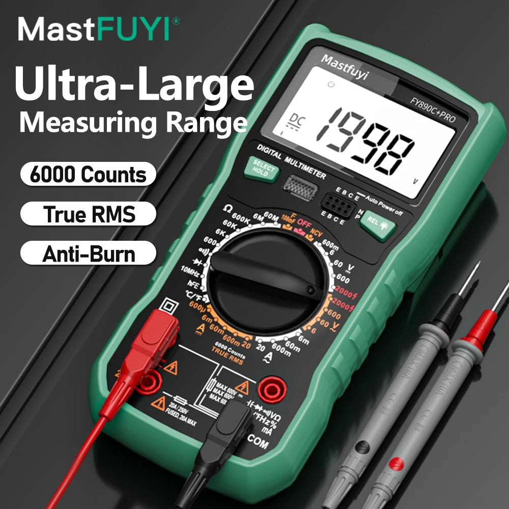 MASTFUYI 2000V 20A Extra-Large Range Dig Multifunctional All-in-One Machine