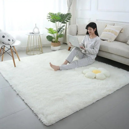 VIKAMA Tie-Dye Plush Carpet Living Room Decoration Soft Fluffy Home Mat 
Non-Slip Blanket