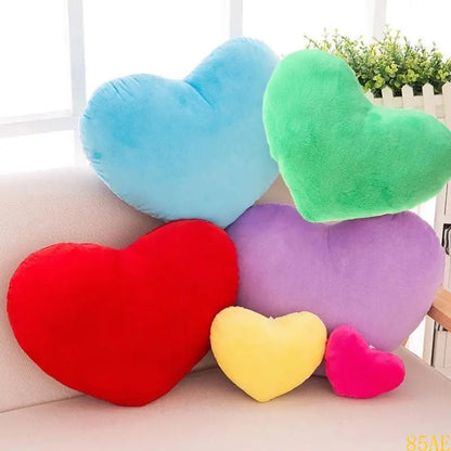15cm Heart Shape Decorative Throw Pillow PP Cotton Soft f