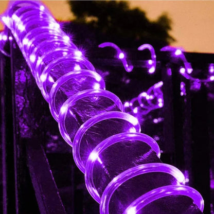 Holiday Outdoor Solar Tube Rope Led Light Garden Decoration