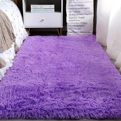 VIKAMA Tie-Dye Plush Carpet Living Room Decoration Soft Fluffy Home Mat 
Non-Slip Blanket