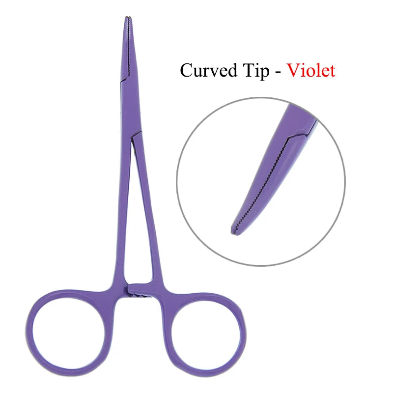 12.5cm New Animals Straight Curved Trauma Shears  Hemostat Forceps