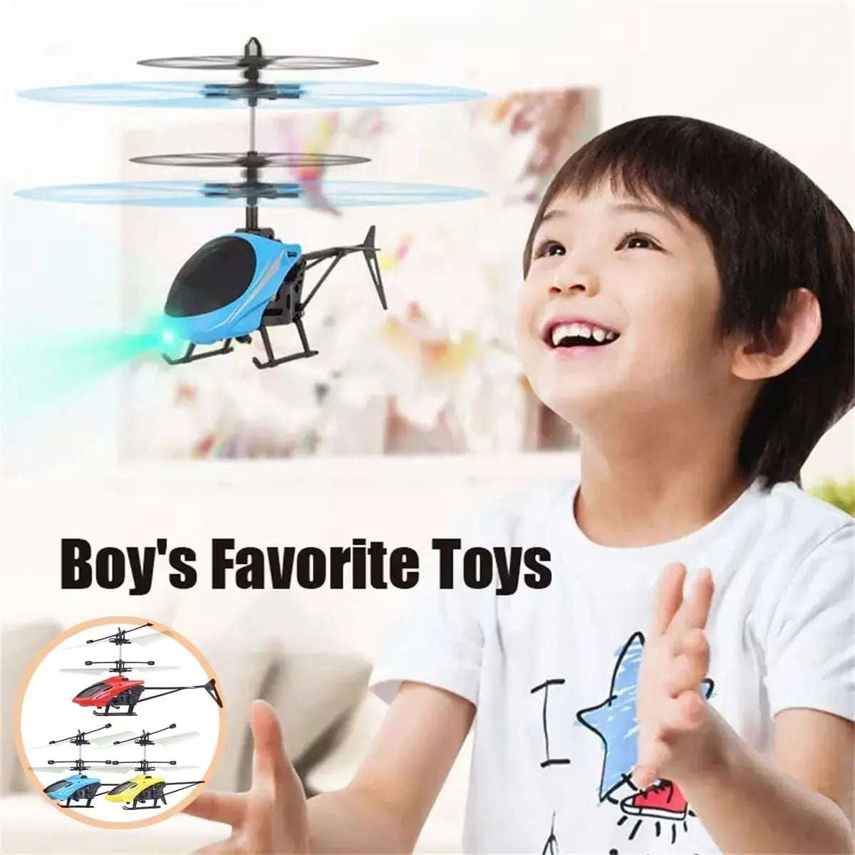 Rechargeable Mini RC Drone Remote Safe Fall-resistant RC Helicopters Drone Children Toys with Different Patterns