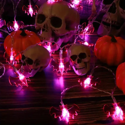 1.5M/3M LED String Lights Halloween Bat Lights for Outdoor Yard Indoor Room