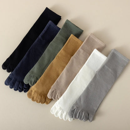 5 Pairs Toe Socks Men High Quality Cotton Five Finger Socks Thin Summer Sports Socks with Separate Finger