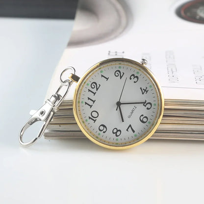 Quartz Pocket Watch Keychain Pendant Chest Watch
