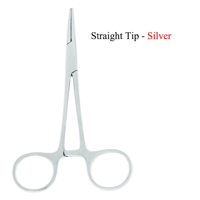 12.5cm New Animals Straight Curved Trauma Shears  Hemostat Forceps