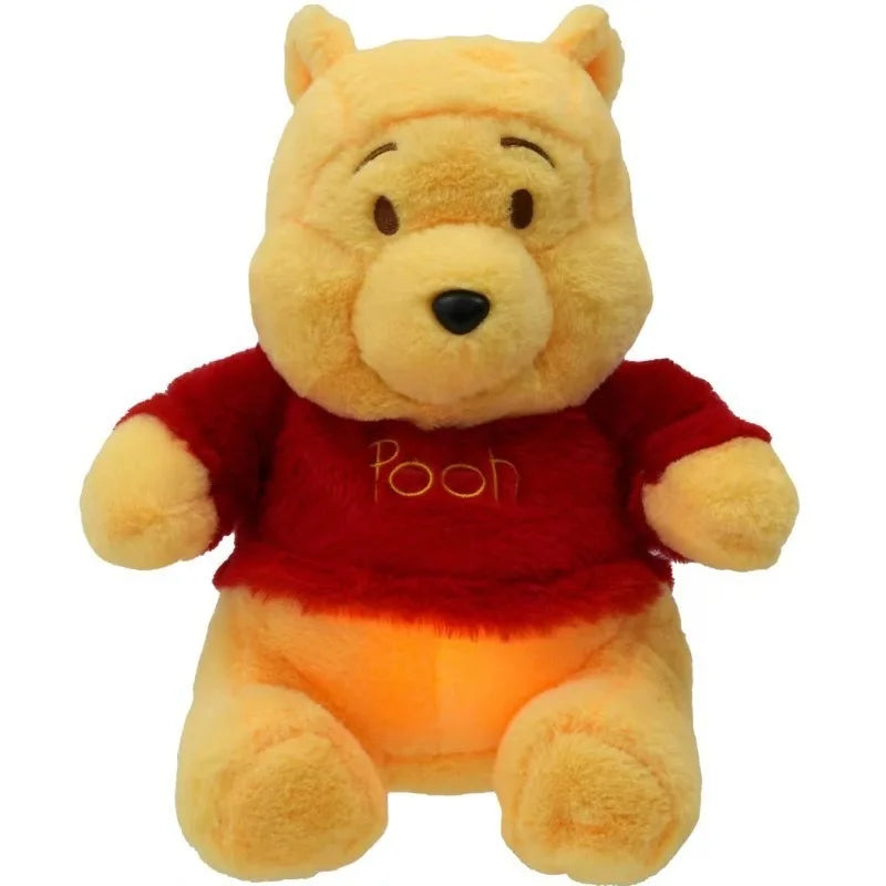 Cartoon Cute Breathing Winnie The Pooh Light-up Plush Toy Soothing Music Sleeping Companion Doll Toy Children's Companion Gift
