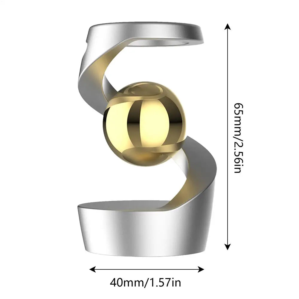 Rotating Desktop Suspended Gyroscope Gravity-Defying Sphere Stress Relief KineticSculpture