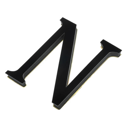 10cm 26 Letters 3D Mirror Acrylic Wall Art Sticker Black Self-Adhesive