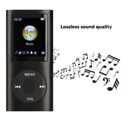 Aluminum Alloy MP3 Player Stylish Multifunctional Lossless Sound Slim 1.8 Inch LCD Screen Portable MP3 Music Player