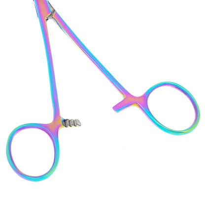 12.5cm New Animals Straight Curved Trauma Shears  Hemostat Forceps