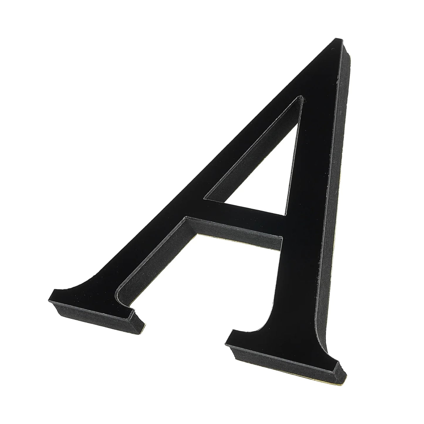 10cm 26 Letters 3D Mirror Acrylic Wall Art Sticker Black Self-Adhesive